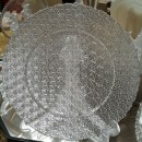  Round Glass Clear Accent Charger Plate 13