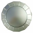 ChargeIt by Jay Beveled Block Mirror Round Charger Plate 13"