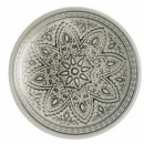 ChargeIt by Jay Divine Silver Glass Charger Plate 13"