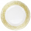 ChargeIt by Jay Arizona Gold/Clear Glass Charger Plate 13"
