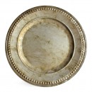 ChargeIt by Jay Silver Beaded Antique Charger Plate 14"