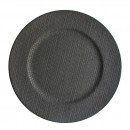 ChargeIt by Jay Textured Ash Gray Charger Plate 14"