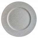 ChargeIt by Jay Textured Cool Gray Charger Plate 14"