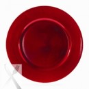Ten Strawberry Street Lacquer Round Red Charger Plate 13"