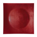 Ten Strawberry Street Lacquer Square Red Charger Plate 12"
