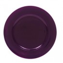 ChargeIt by Jay Round Metallic Purple Charger Plate 13"