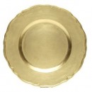ChargeIt by Jay Gold Regency Round Charger Plate 13"