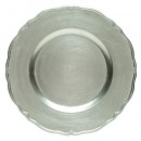 ChargeIt by Jay Silver Regency Round Charger Plate 13"