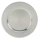Silver Round Acrylic Charger Plate 13"