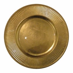 ChargeIt by Jay Sunray Gold Melamine Charger Plate 13"