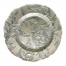 ChargeIt by Jay Vanessa Silver Glass Charger Plate 13"