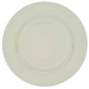 Ya Ya Creations White Beaded Acrylic Round Charger Plate 13"